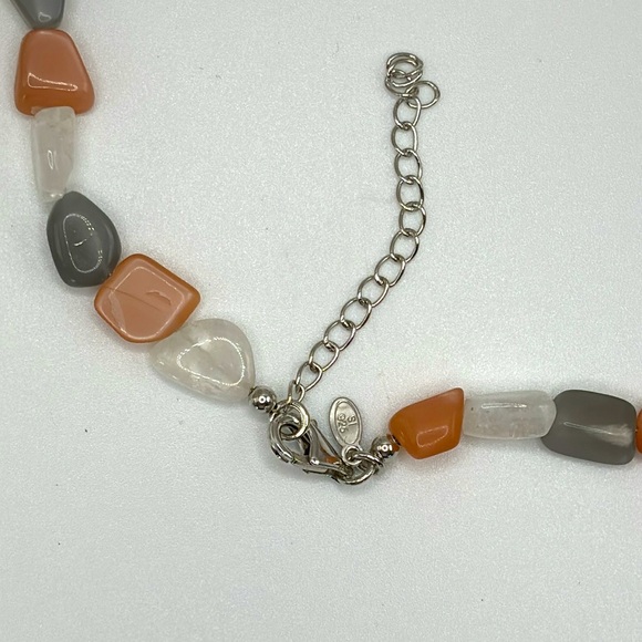 Affinity Gems Multicolored Moonstone 32" Necklace, Sterling Silver - Picture 3 of 5